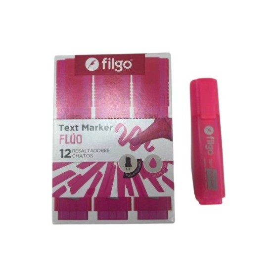 FILGO粉色荧光笔 TXM-C12-209 X1
